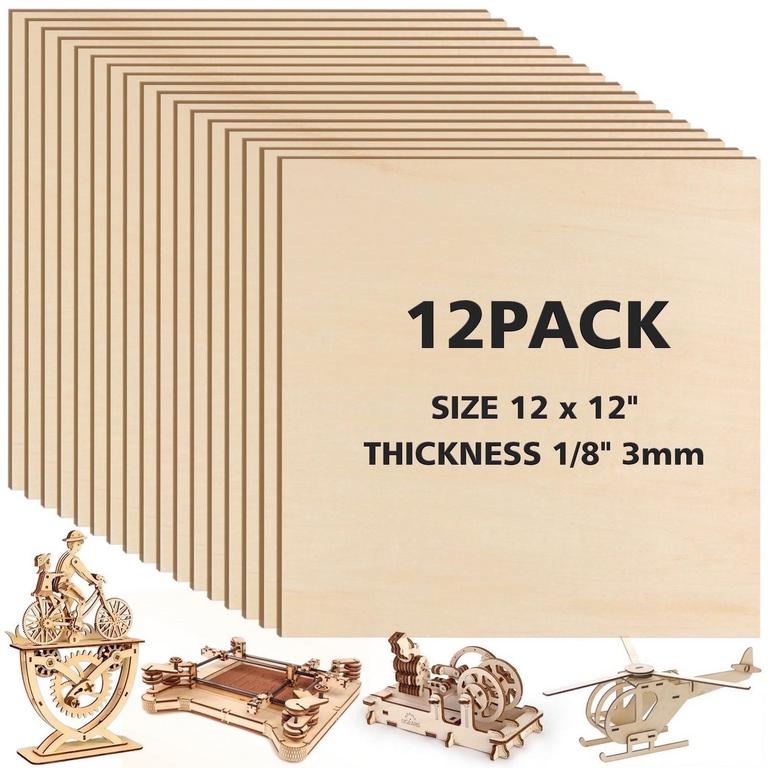 SRAPWATI 12IN BASSWOOD SHEETS 12PK