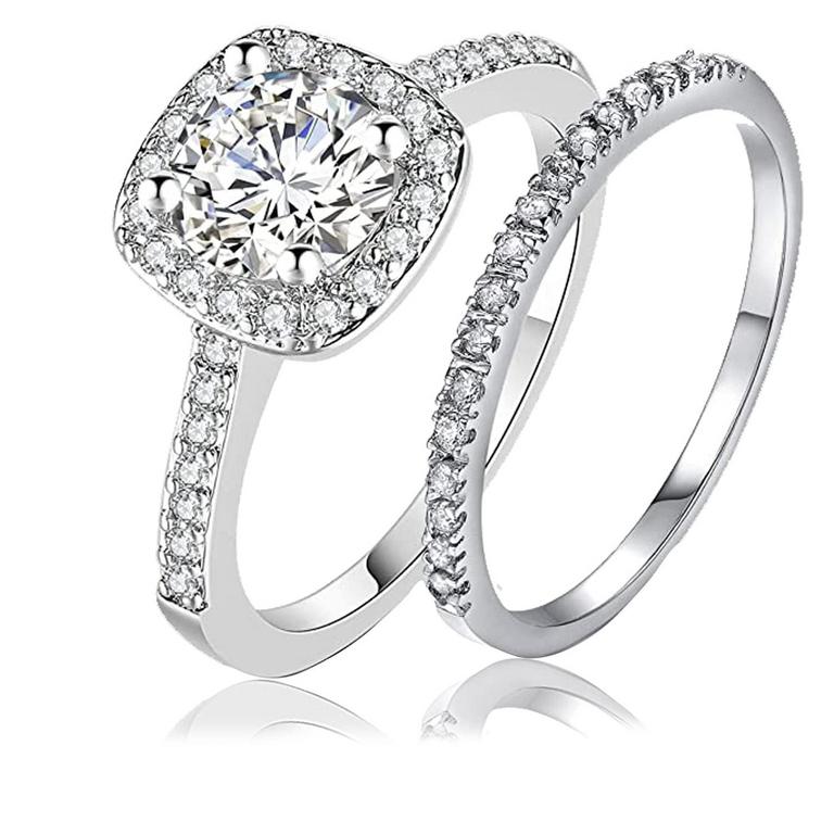 SFTING WEDDING RING SET SIZE 7