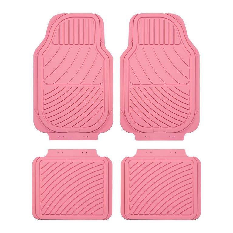 AUGUST AUTO PINK FLOOR MATS 4PK