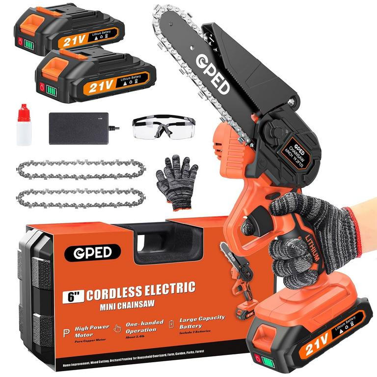 GPED 6IN MINI CHAINSAW CORDLESS