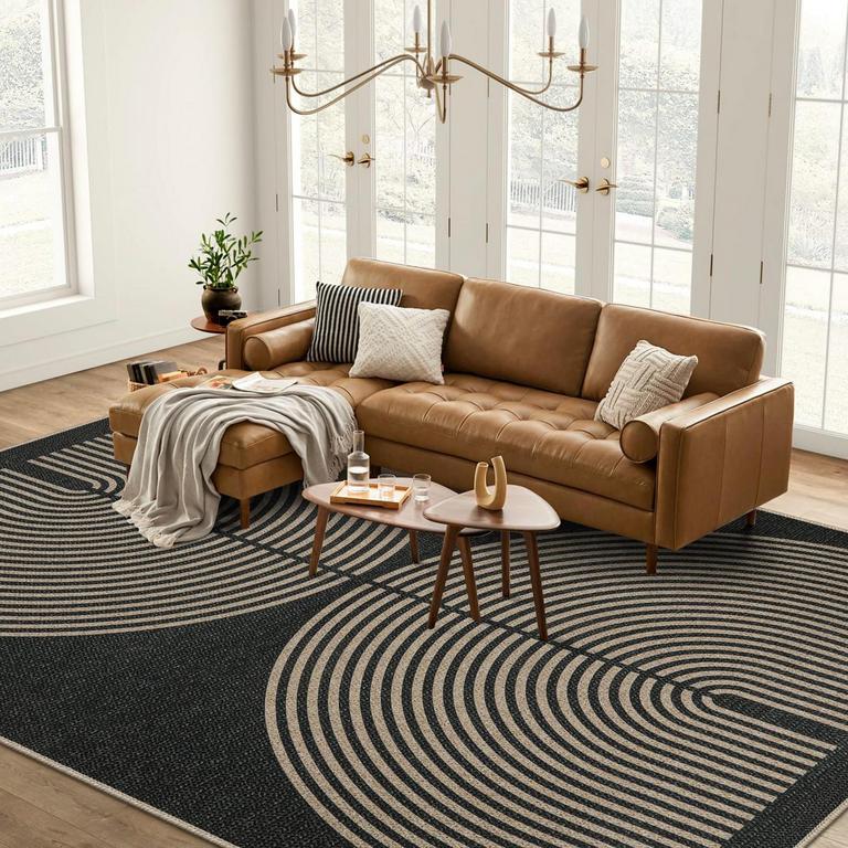 LAHOME MODERN RAINBOW RUG 8FT X 10FT