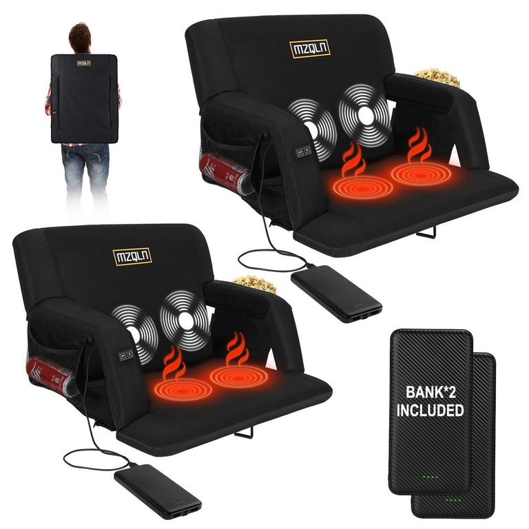 MZQLN HEATED STADIUM SEATS 25IN 2PK