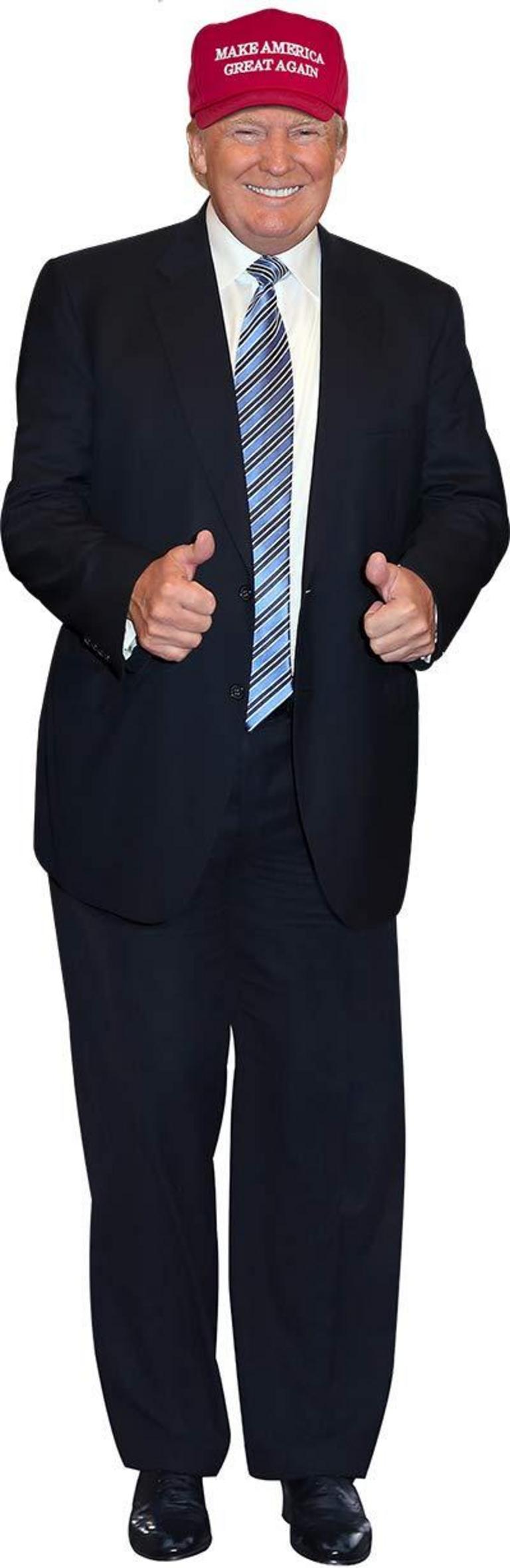 AAHS!! ENGRAVING TRUMP STANDUP CUTOUT