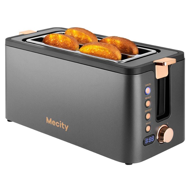 MECITY 4SLICE TOASTER GREY