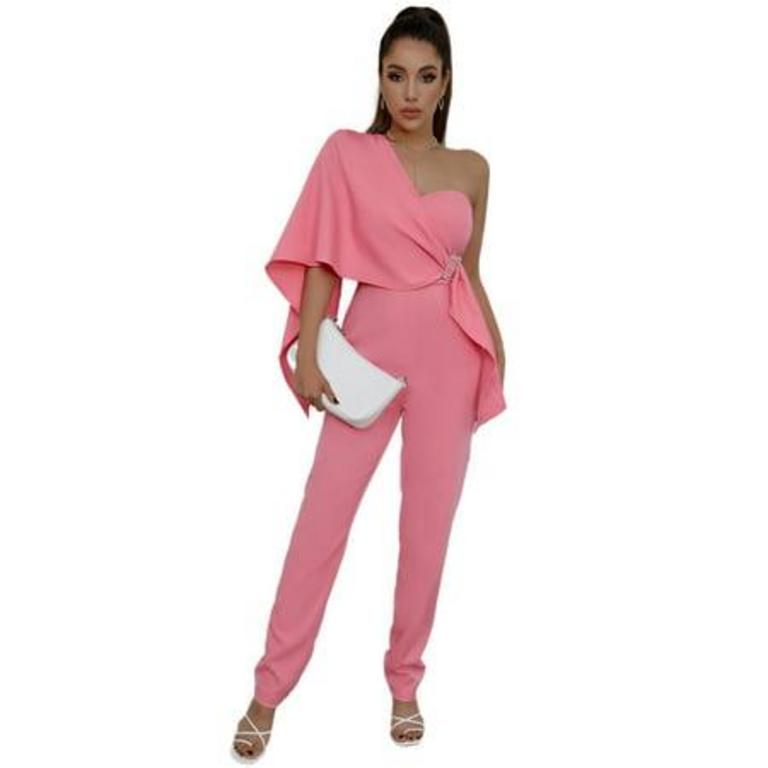 L ONE-SHOULDER JUMPSUIT