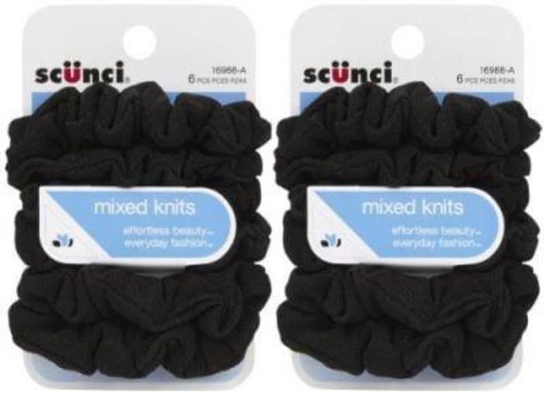 SCUNCI MINI SLINKY TWISTERS FOR HAIR 6PK