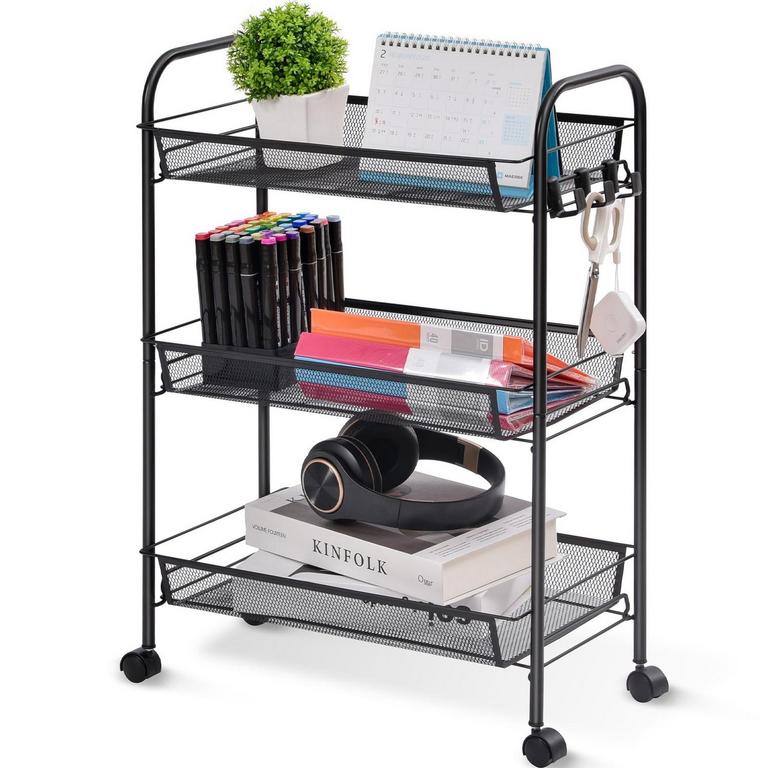KINGRACK 3-TIER ROLLING CART