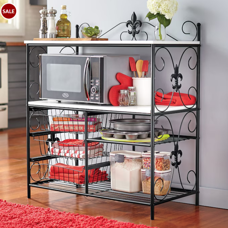 FLEUR-DE-LIS MICROWAVE CABINET