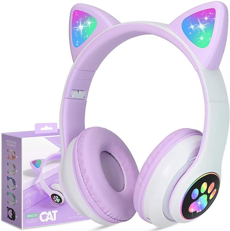 TCJJ KIDS CAT EAR HEADPHONES
