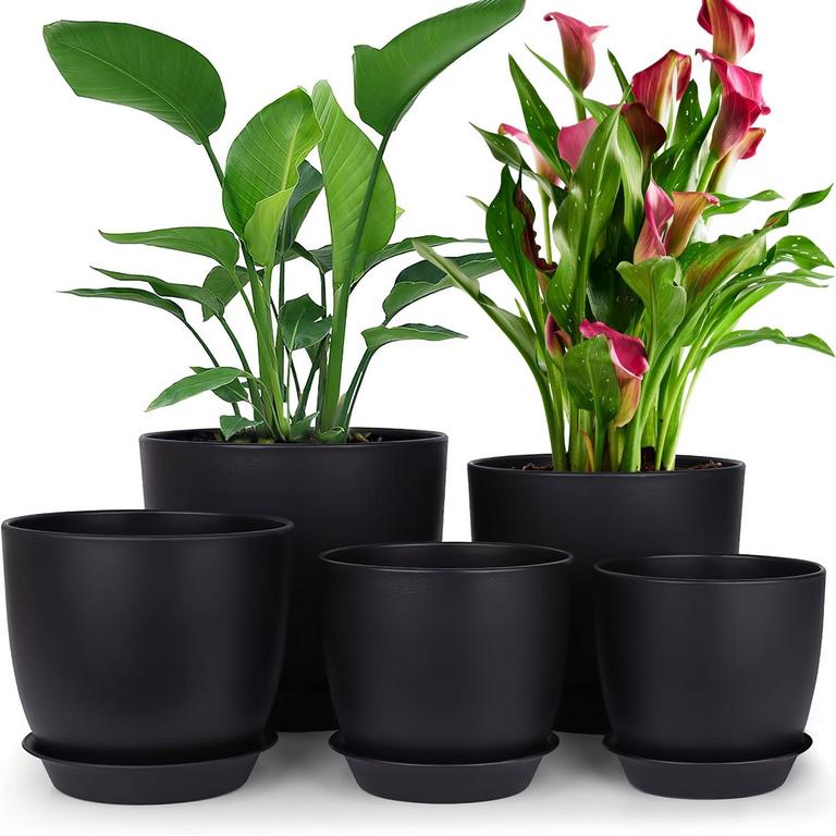 XUEYU 5PK PLANT POTS 4.5-7IN