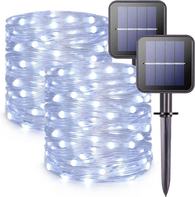 GHODEC 2PK 100LED 33FT SOLAR LIGHTS