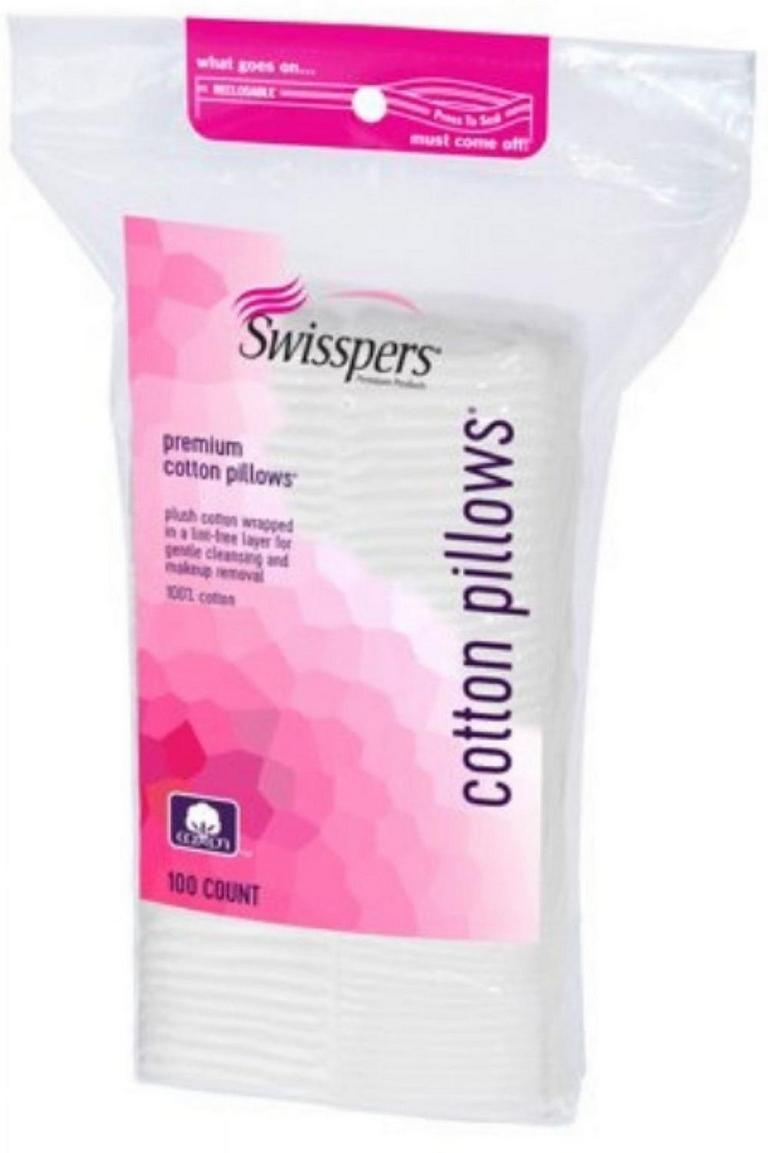 3 SWISSPERS COTTON SQUARES 100PK 