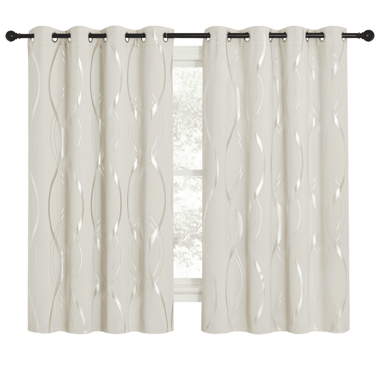 NICETOWN 63IN X 52IN CURTAINS 2PK