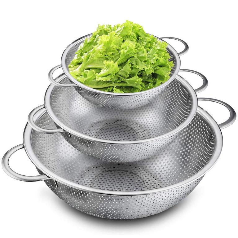 KAILWOKK 3PC STEEL STRAINERS