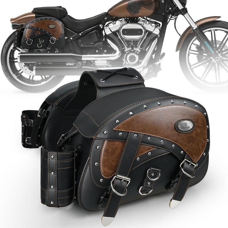 NICECNC 35L BROWN SADDLEBAGS