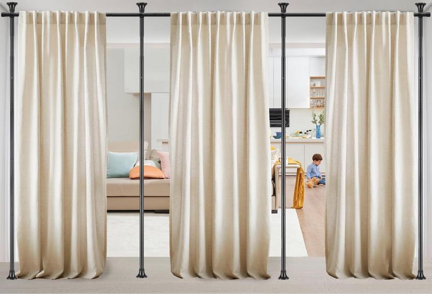 YEYEBEST ROOM DIVIDER ROD SET