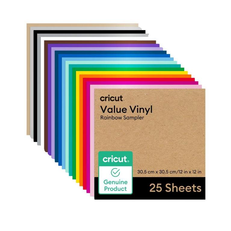 CRICUT VALUE VINYL SHEETS 12IN 25PK