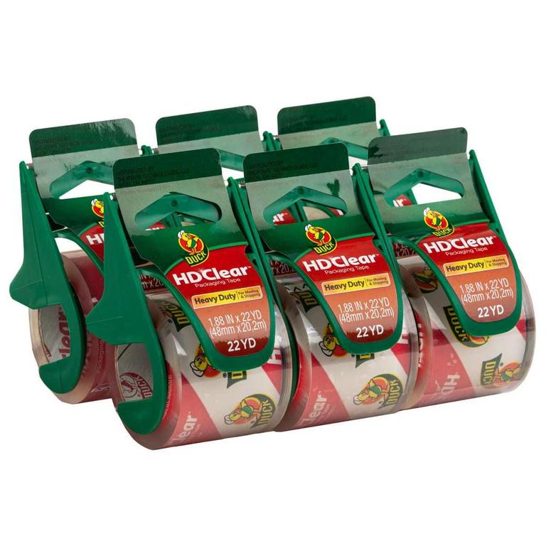 DUCK BRAND HD PACKING TAPE 6PK