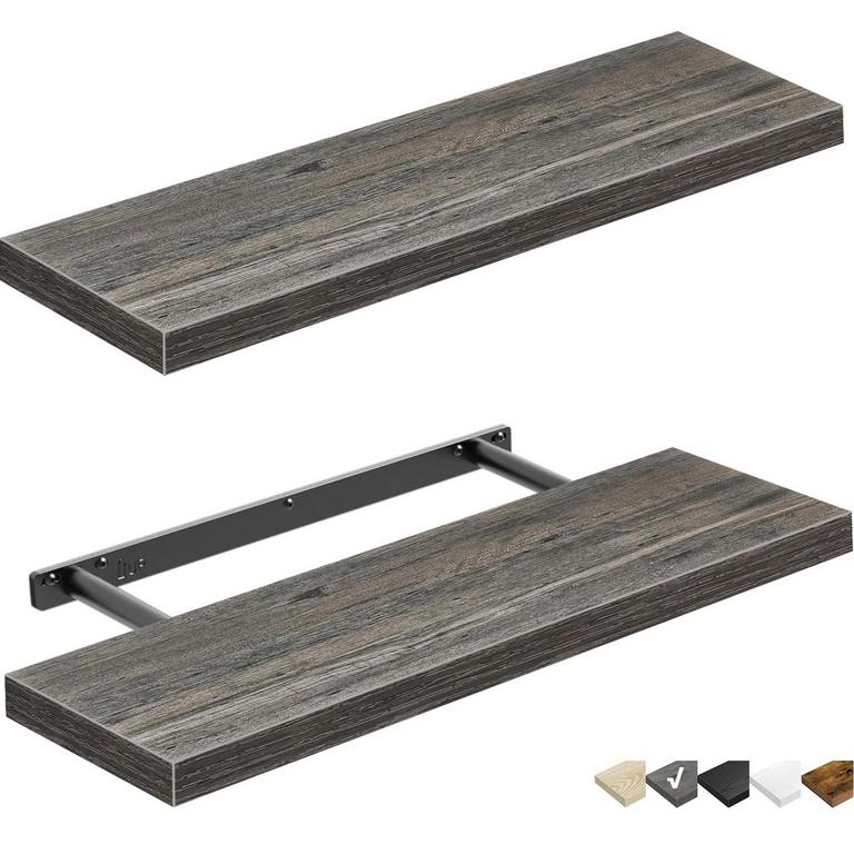 QEEIG 24IN BATHROOM SHELVES 2PK