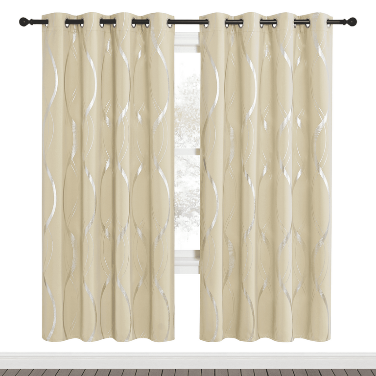 NICETOWN 52IN X 72IN CURTAINS 2PK