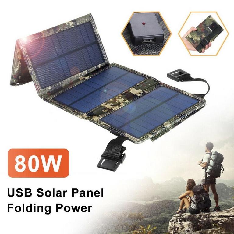 JAHYSHOW 80W SOLAR PANEL POWER BANK