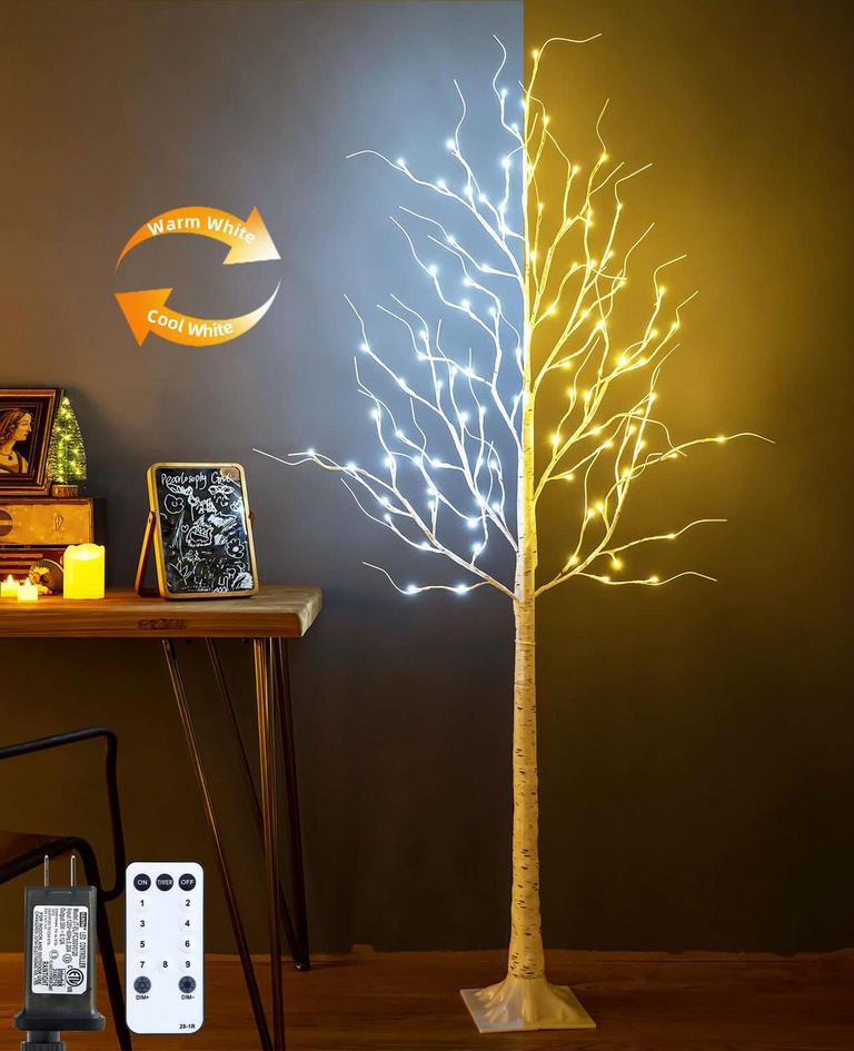 ZHOUDUIDUI 6FT LED BIRCH TREE