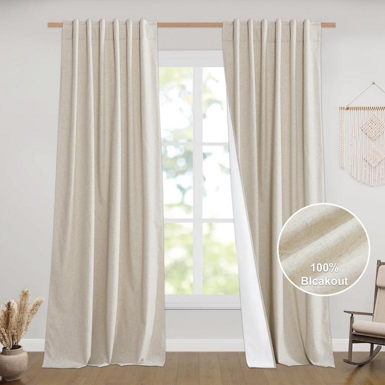 NICETOWN 95IN X 52IN BLACKOUT CURTAINS 2PK