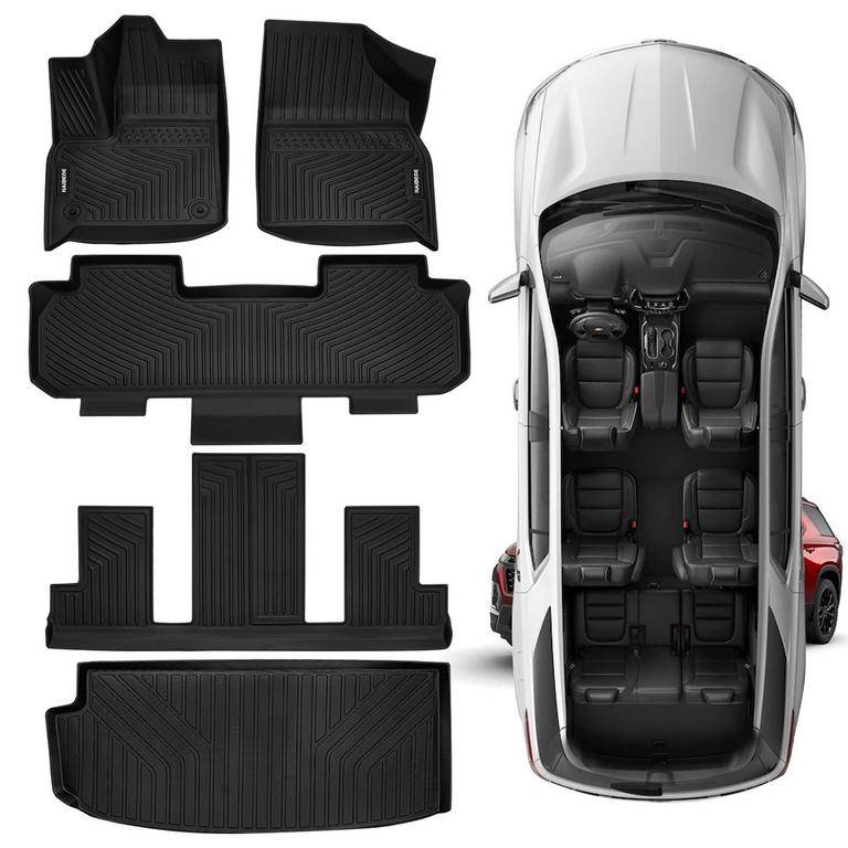 NAIBEVE CAR FLOOR MATS 7-SEAT SET