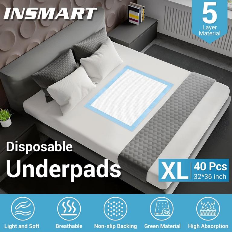 INSMART XL INCONTINENCE PADS 40PK