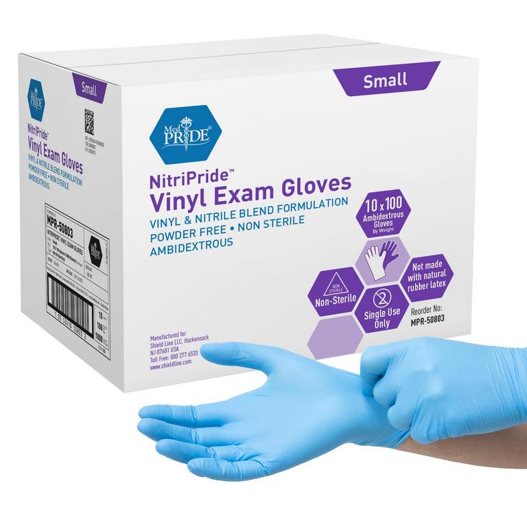 MED PRIDE EXAM GLOVES SMALL 1000CT