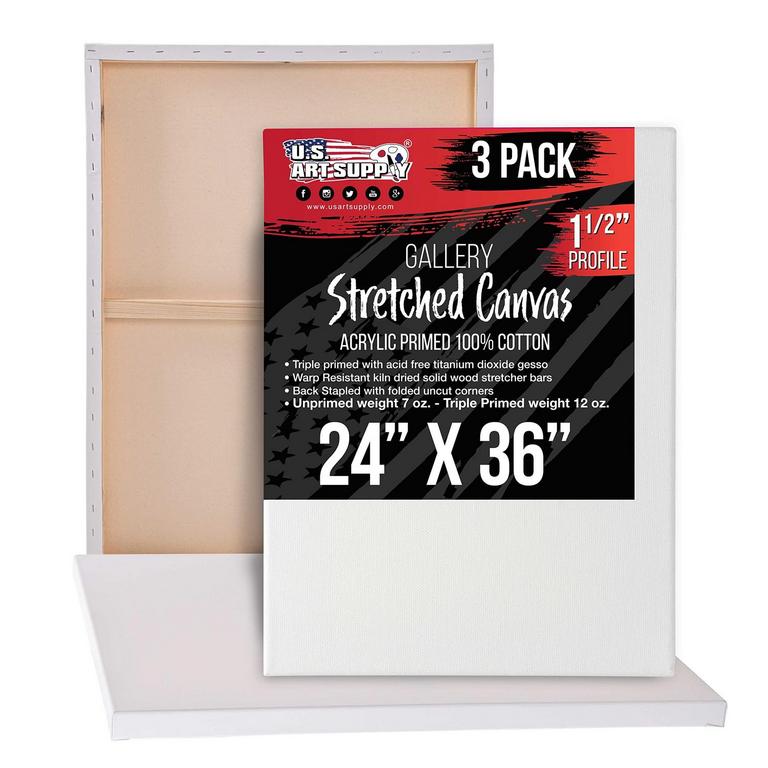 U.S. ART SUPPLY XL CANVASES 3PK