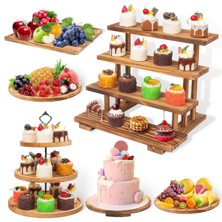 TIZUXA 6 PCS CAKE STANDS