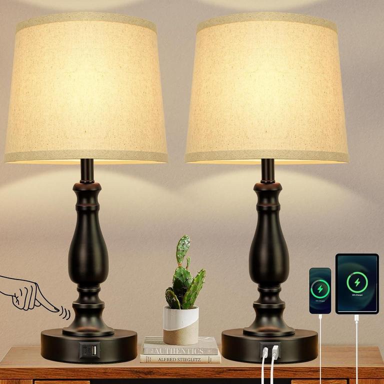 OPOWAY SET OF 2 TABLE LAMPS 20IN