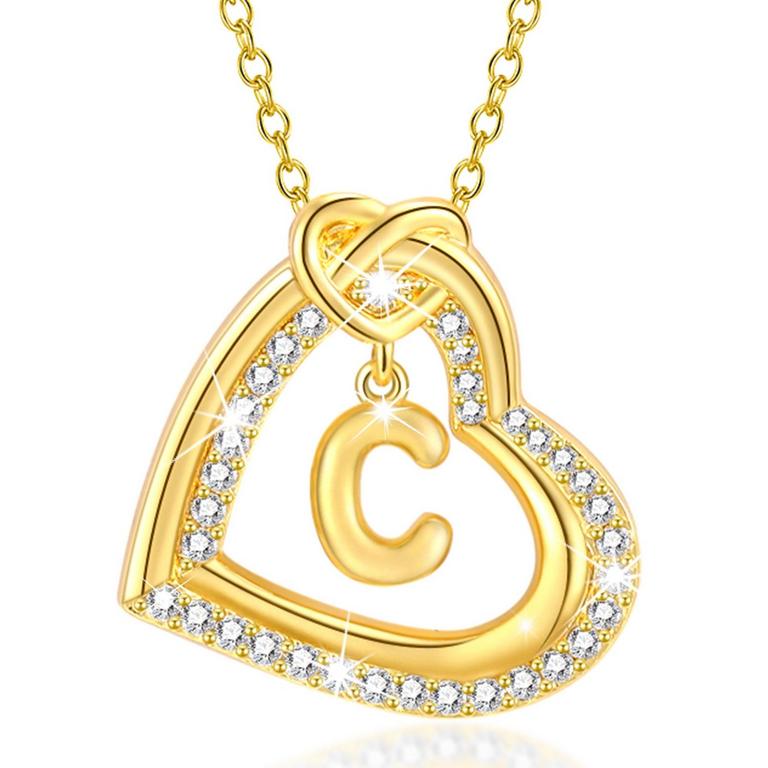 APSVO 18K GOLD HEART NECKLACE