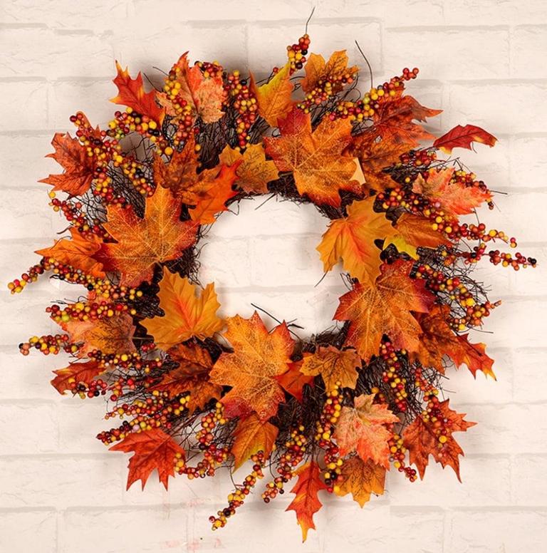 YIRTREE FALL WREATH 17.7IN