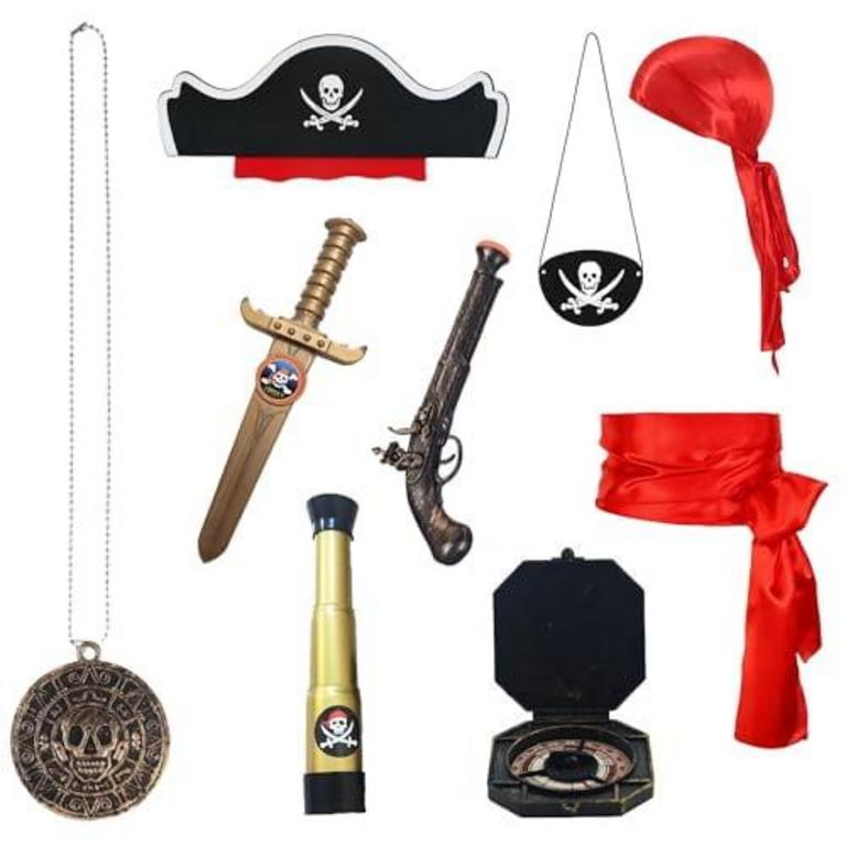 BANKIDS PIRATE ACCESSORIES 9PC