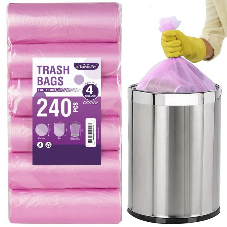 CHARMOUNT 4GAL TRASH BAGS 240PK