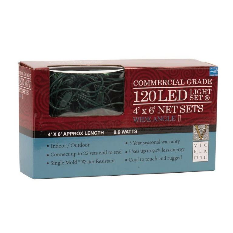 VICKERMAN 120LT LED NET LIGHTS 4FT X 6FT