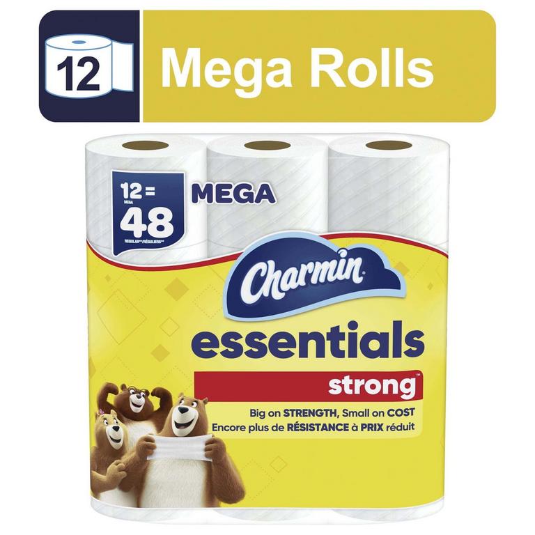 CHARMIN TOILET PAPER 12 MEGA ROLLS