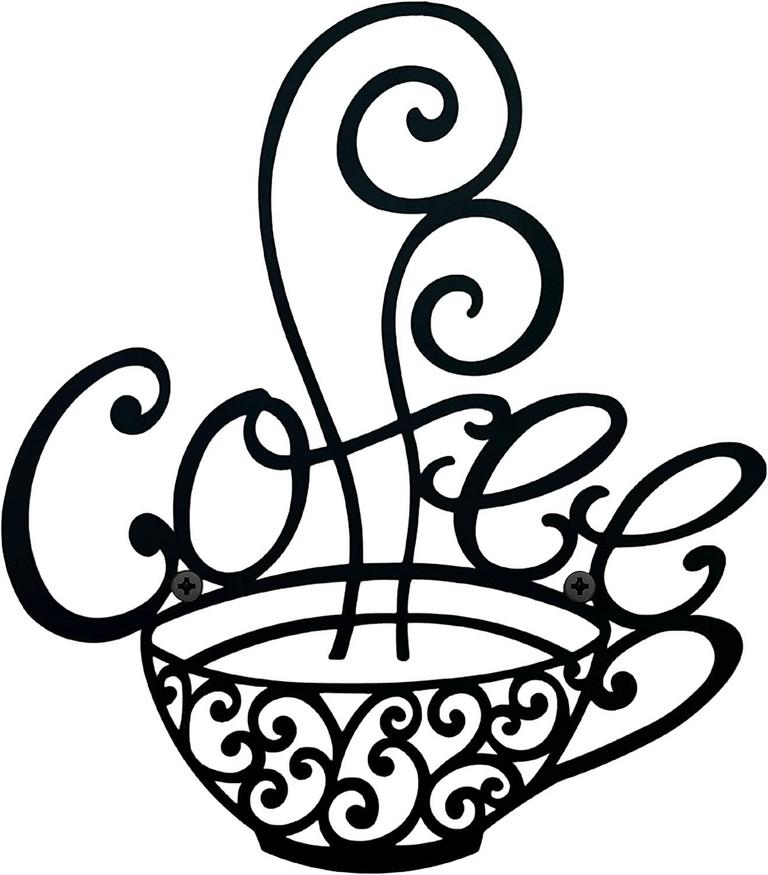 EVERYDECOR COFFEE SIGN 13.5IN X 12IN