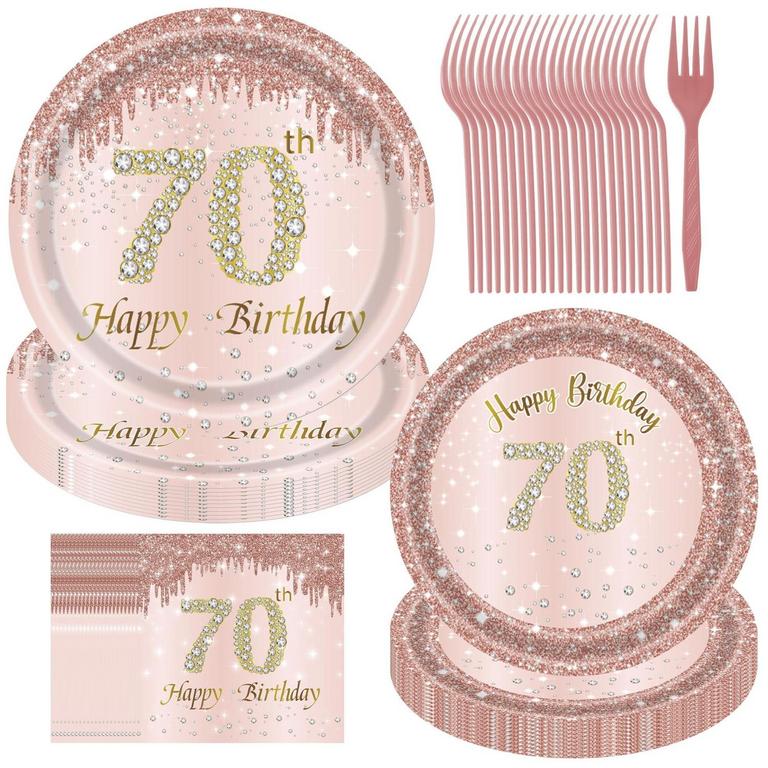 JESTAR 70TH PARTY DINNERWARE 96PCS