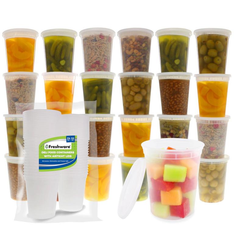 FRESHWARE 32OZ DELI CONTAINERS 24PK