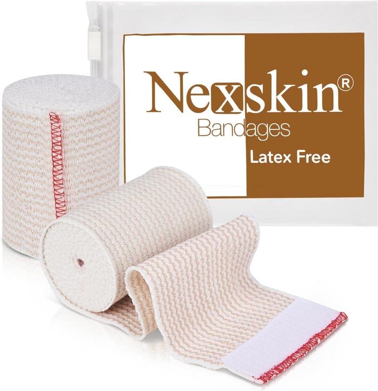 NEXSKIN COTTON BANDAGE WRAPS 3IN X 5FT 2PK