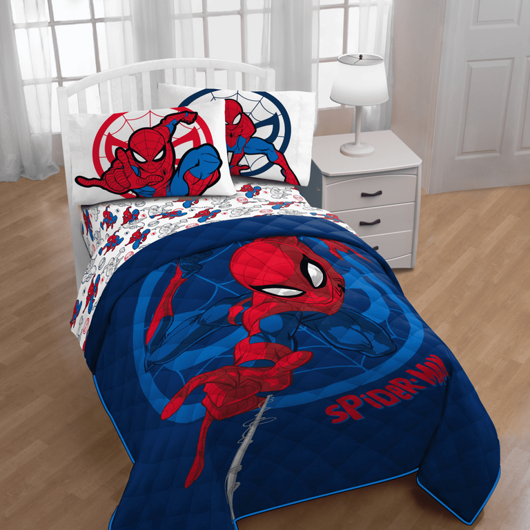 MARVEL SPIDERMAN QUILT SET TWIN