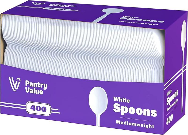 PANTRY VALUE DISPOSABLE SPOONS 400PK