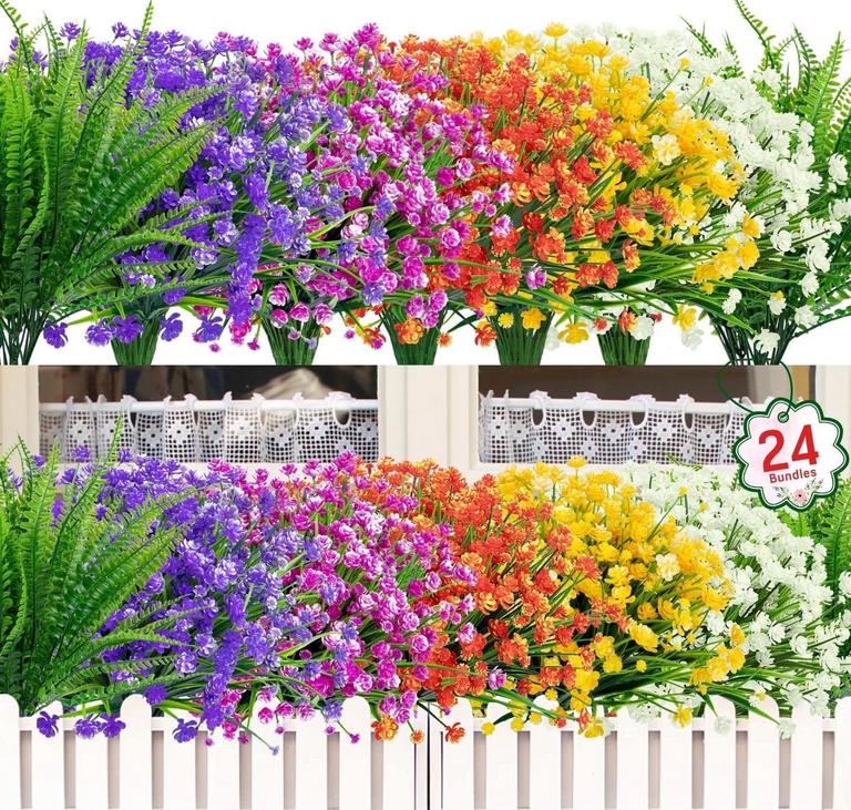 SCIDWEET ARTIFICIAL FLOWERS 24 BUNDLES