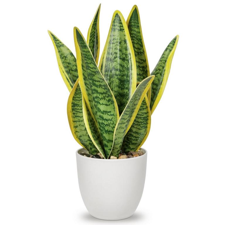 GNFLUS 13IN FAUX SNAKE PLANT