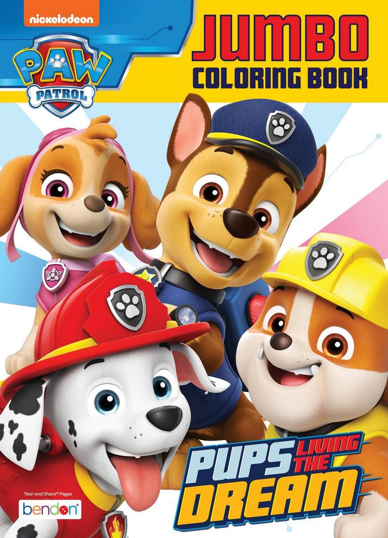 25 PAW PATROL JUMBO COLORING BOOKS