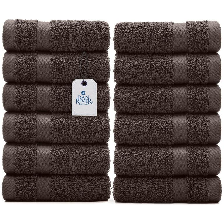 DAN RIVER FACE TOWELS 12PK