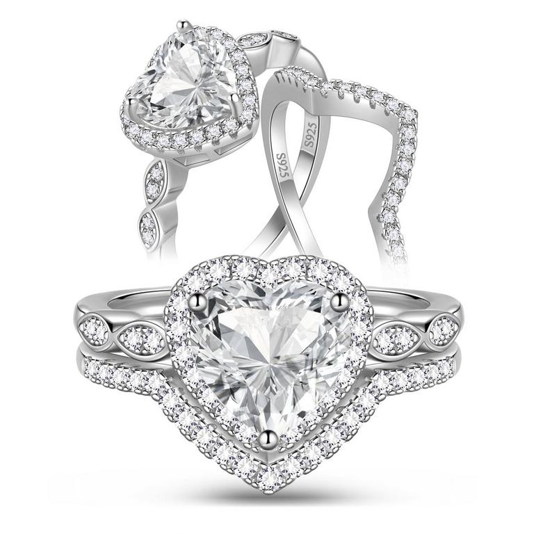 BEAUTLACE WEDDING RING SET SIZE 10